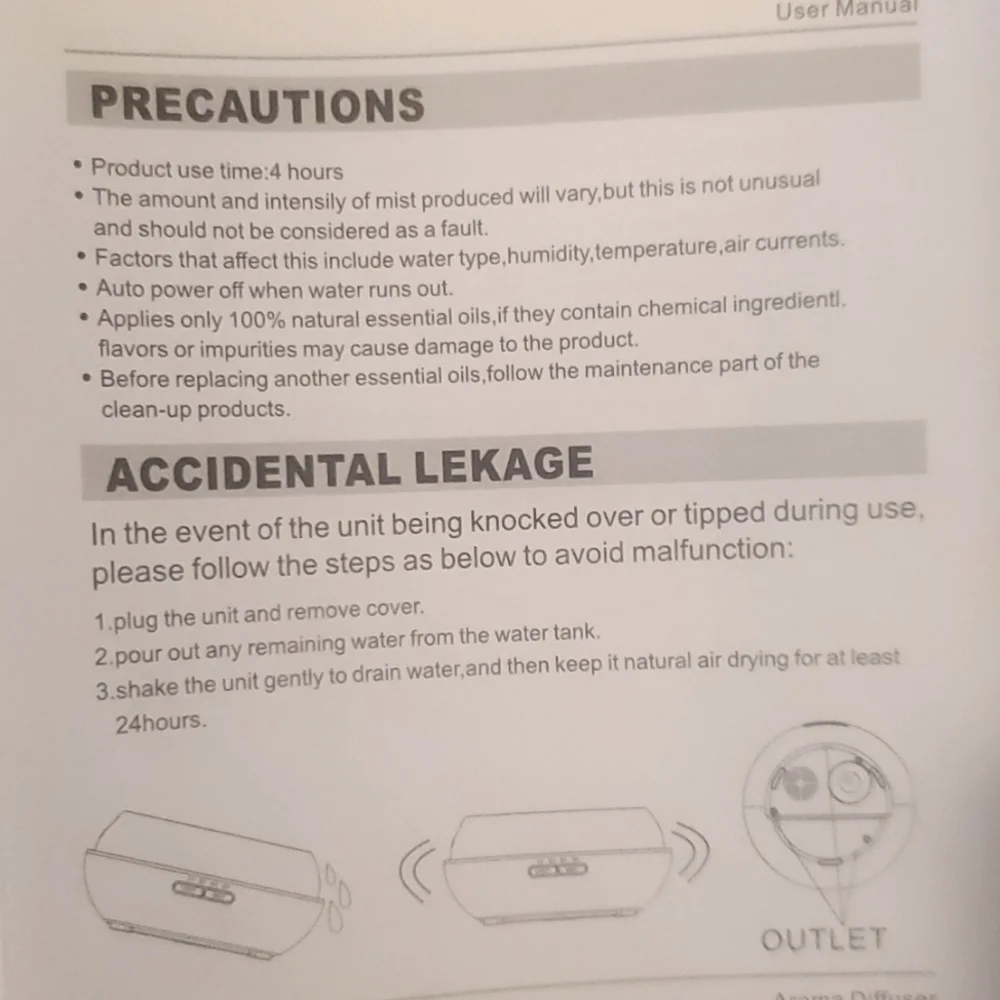 LED Color Changing Essential Oil Mist Diffuser - Picture 13 of 16